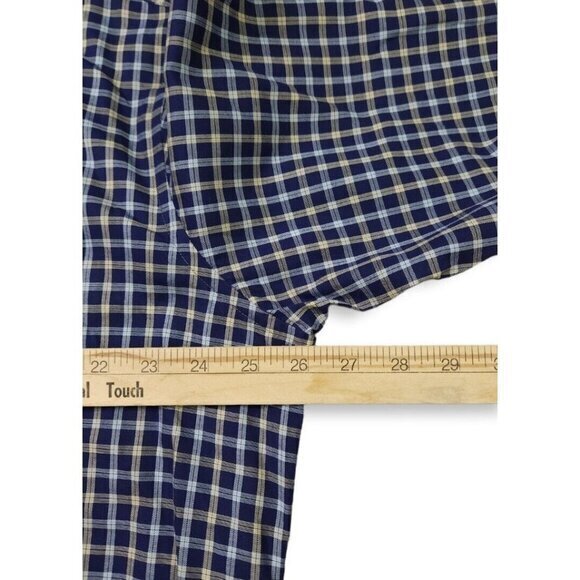 Luciano Barbera Plaid Button Up Long Sleeve Shirt Mens XL - Picture 3 of 6